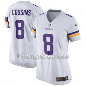 Maillot Femme Minnesota Vikings Kirk Cousins 8 Nike Blanc 